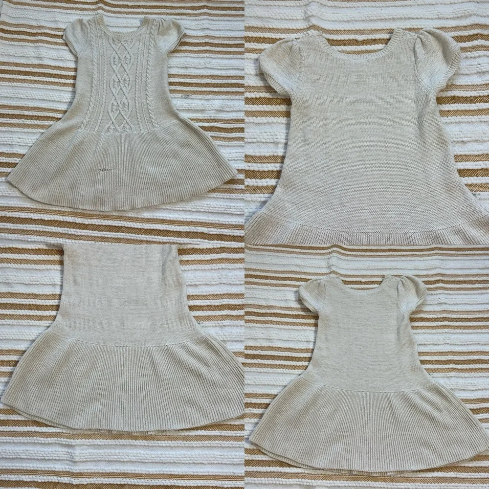 Gymboree Cream‎ Cable Knit Sweater Dress - Size 4T